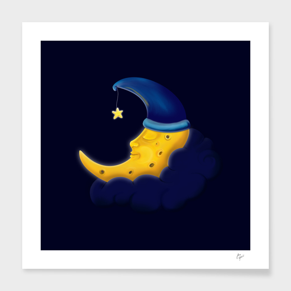 Sleeping moon
