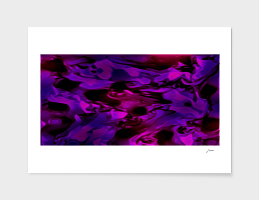 Collateral Jewels - purple black red pink abstract swirls
