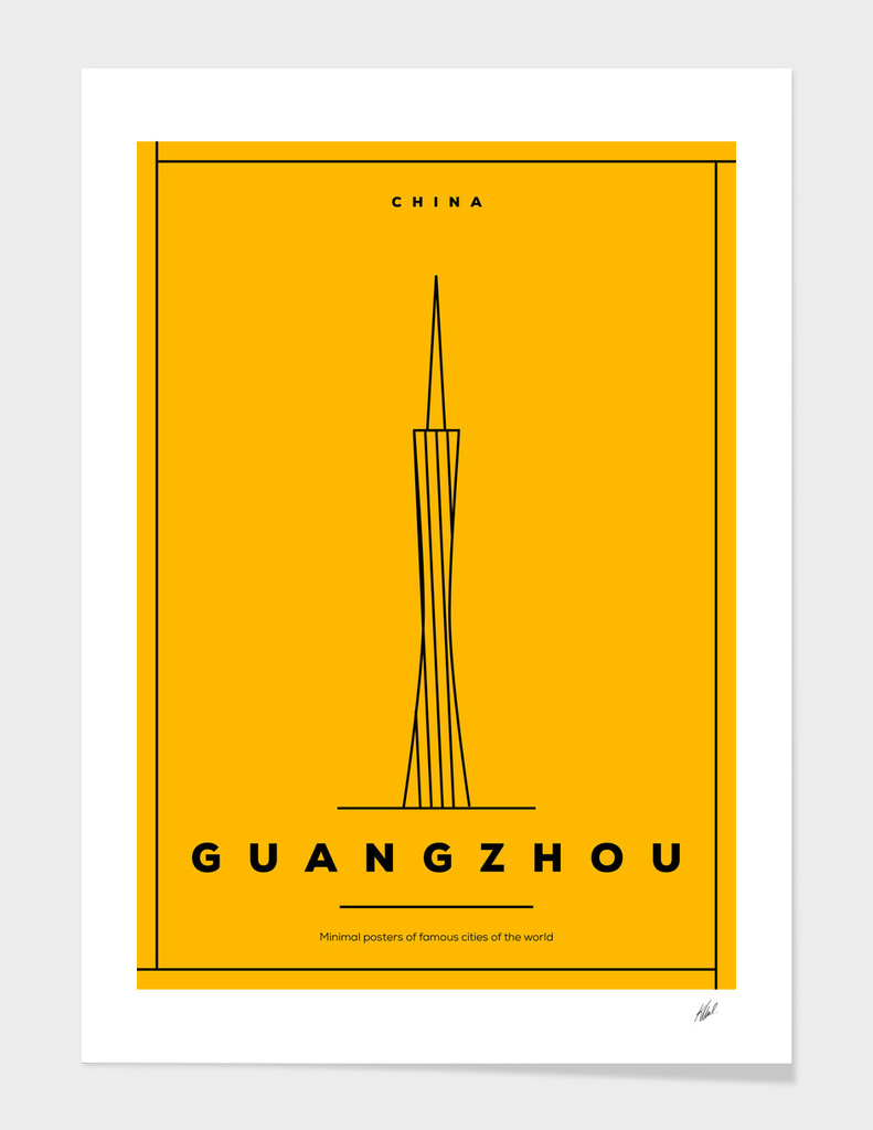 Minimal Guangzhou City Poster