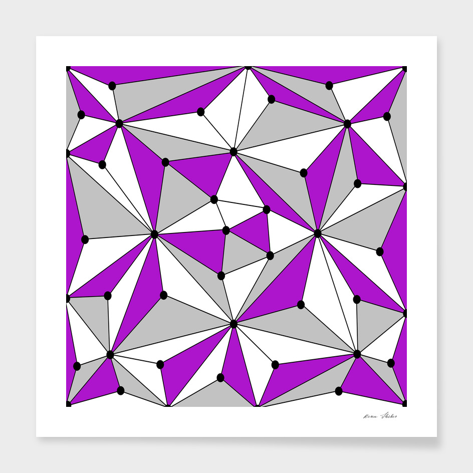 Abstract geometric pattern - gray and purple.