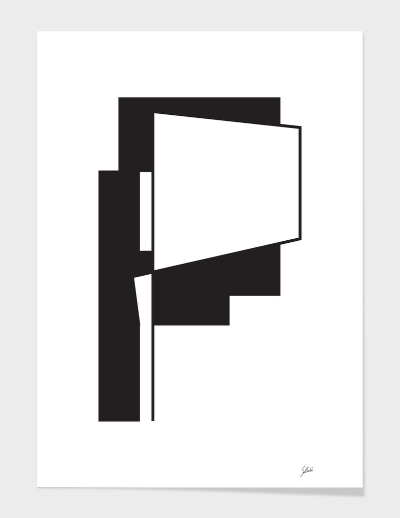 Typography letter P