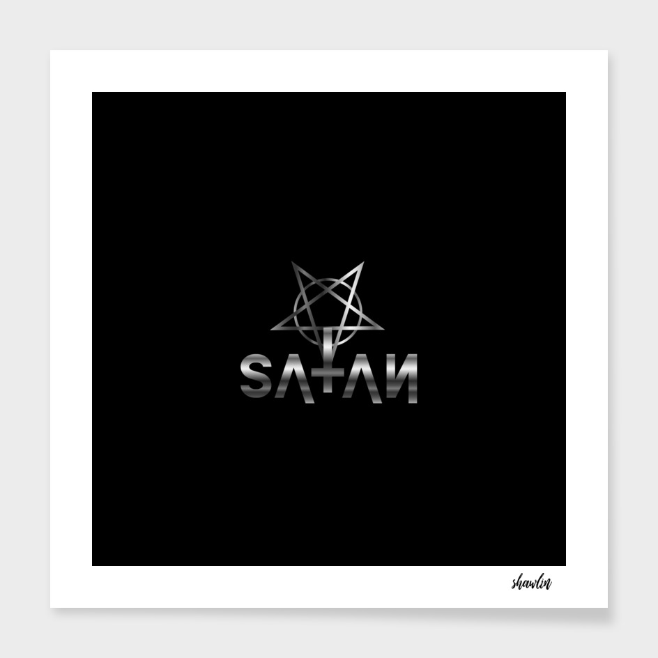 Antichrist quote with pentagram and occult symbol