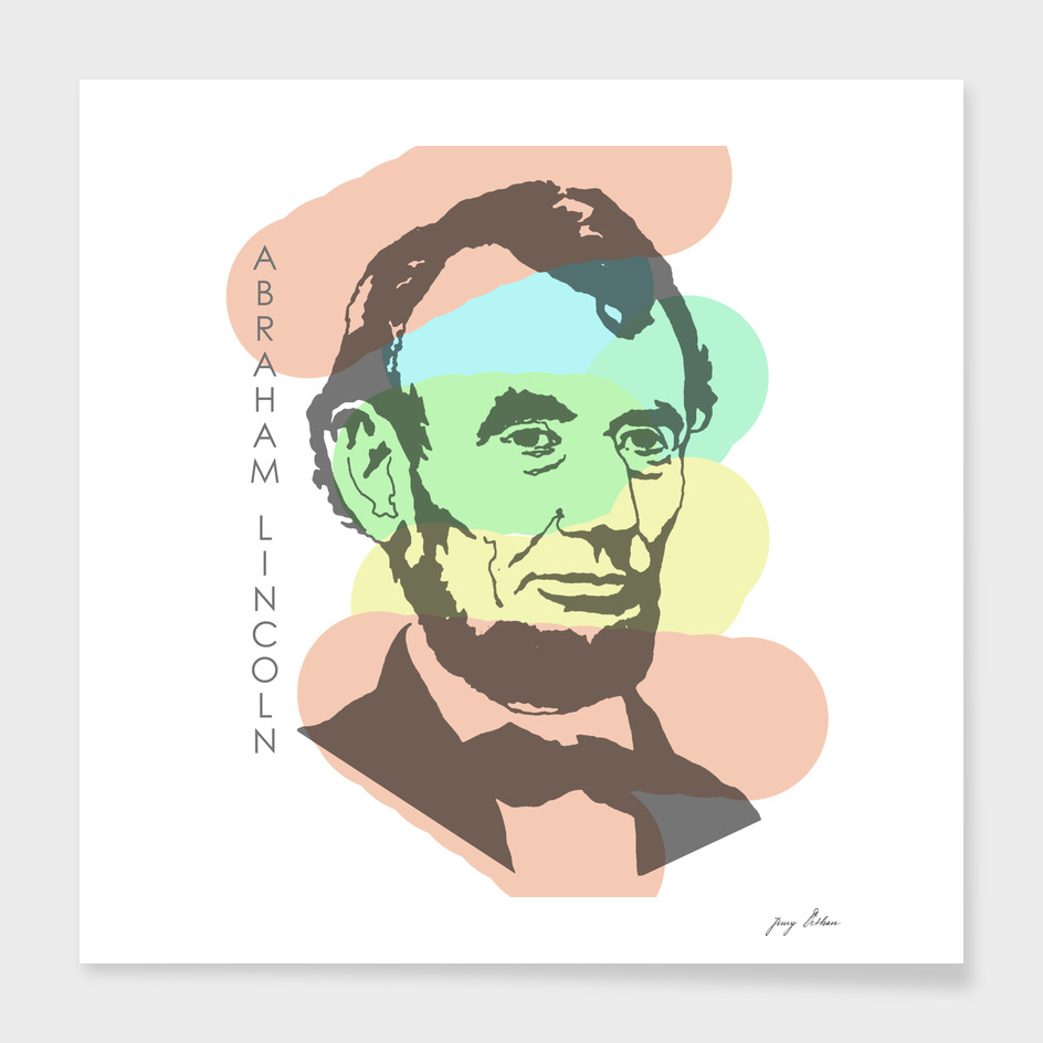 Abraham Lincoln pop art