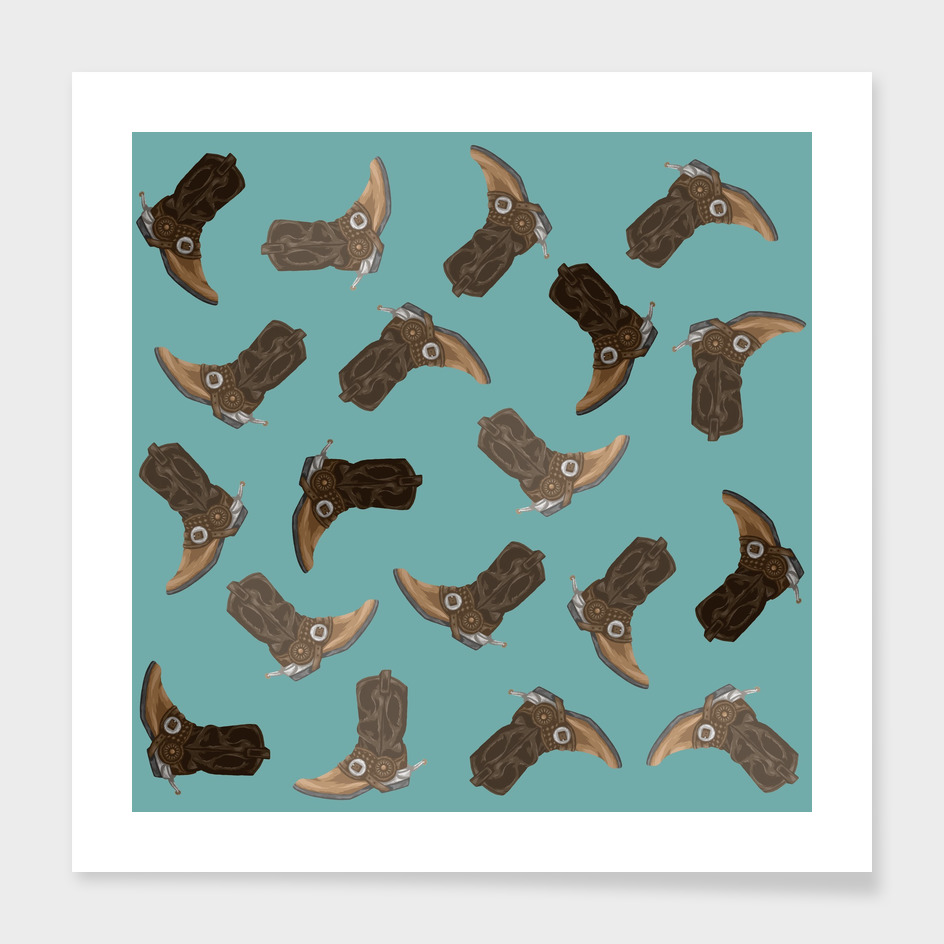 Cowboy Boots Pattern