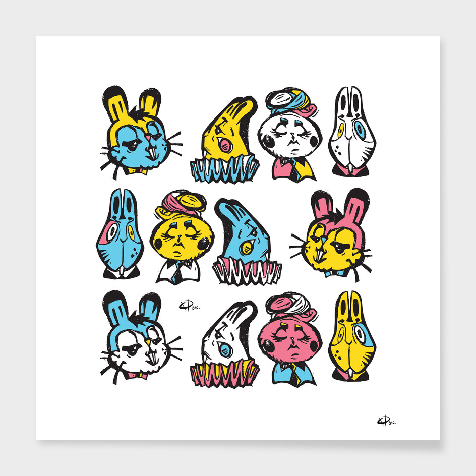 stamps rabbits