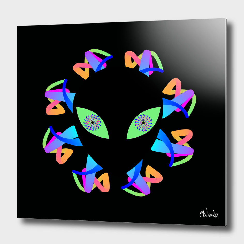 Alien abstract artwork