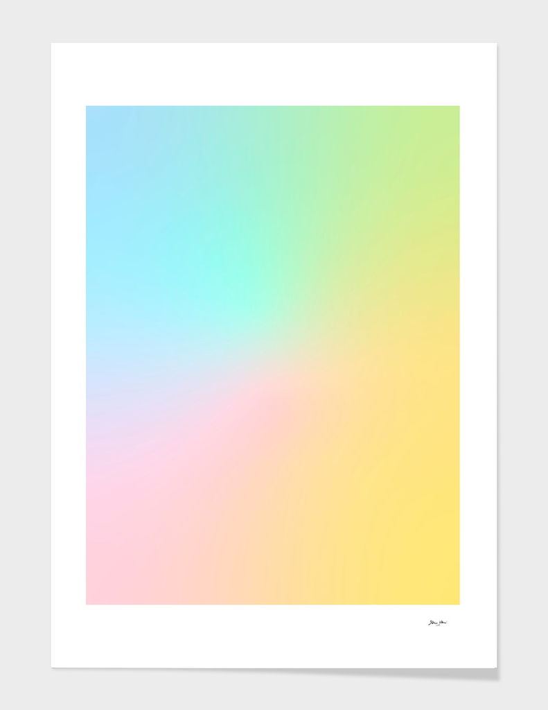 Candy Pastel Rainbow Gradient #abstract