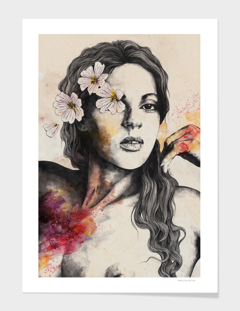 Sinaia | nude flower lady portrait
