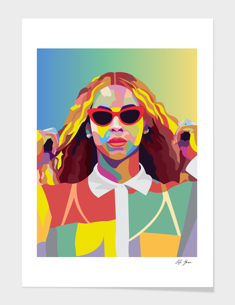 Beyonce Music Poster Art Print, Pop Art, Music Icon Wall Art