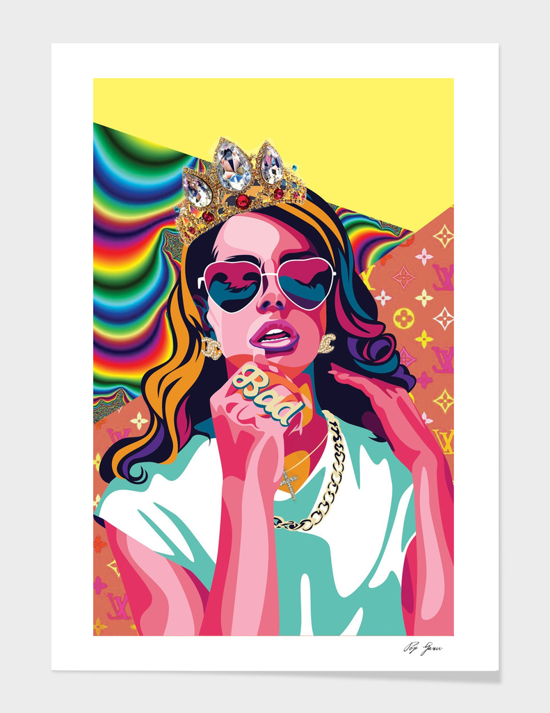 Lana del Rey Poster, Pop Art Wall Art