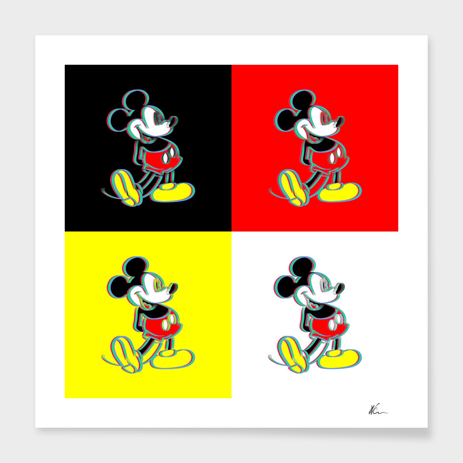 Mickey Mouse | Outline | Pop Art