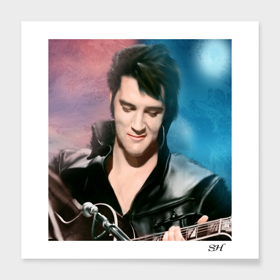 Elvis presley digital painting