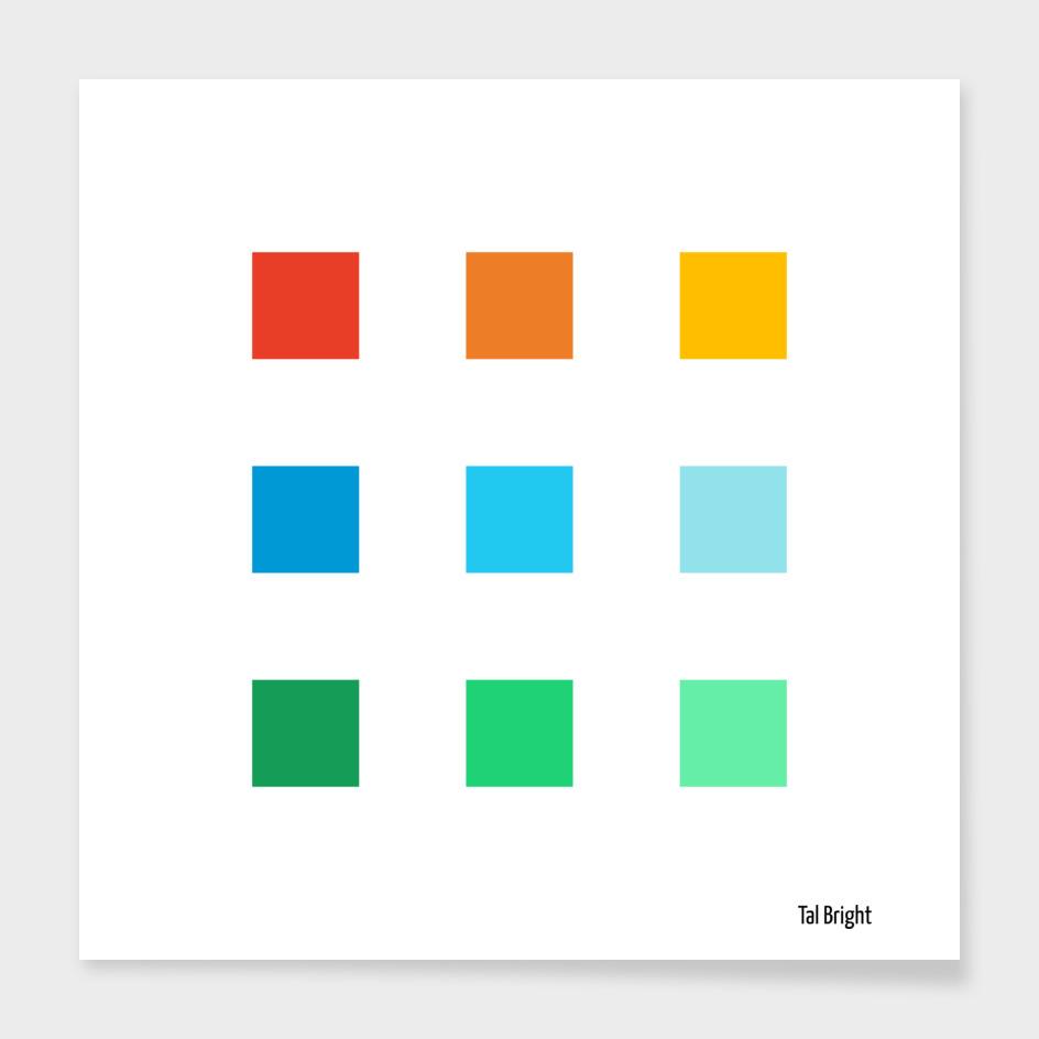 Modern Minimal Abstract Color Squares