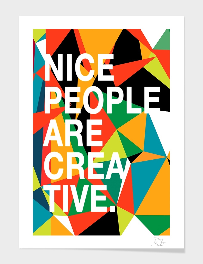 Nice People Are Creative