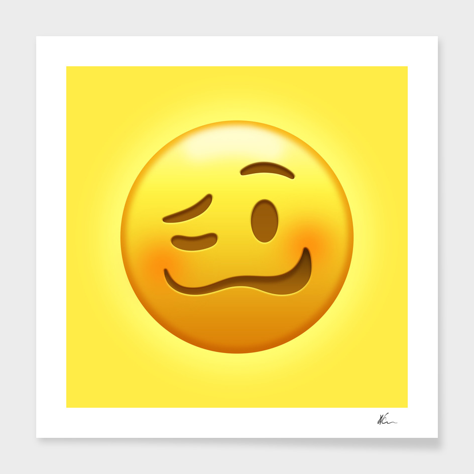 Drunk Face Emoji | Pop Art