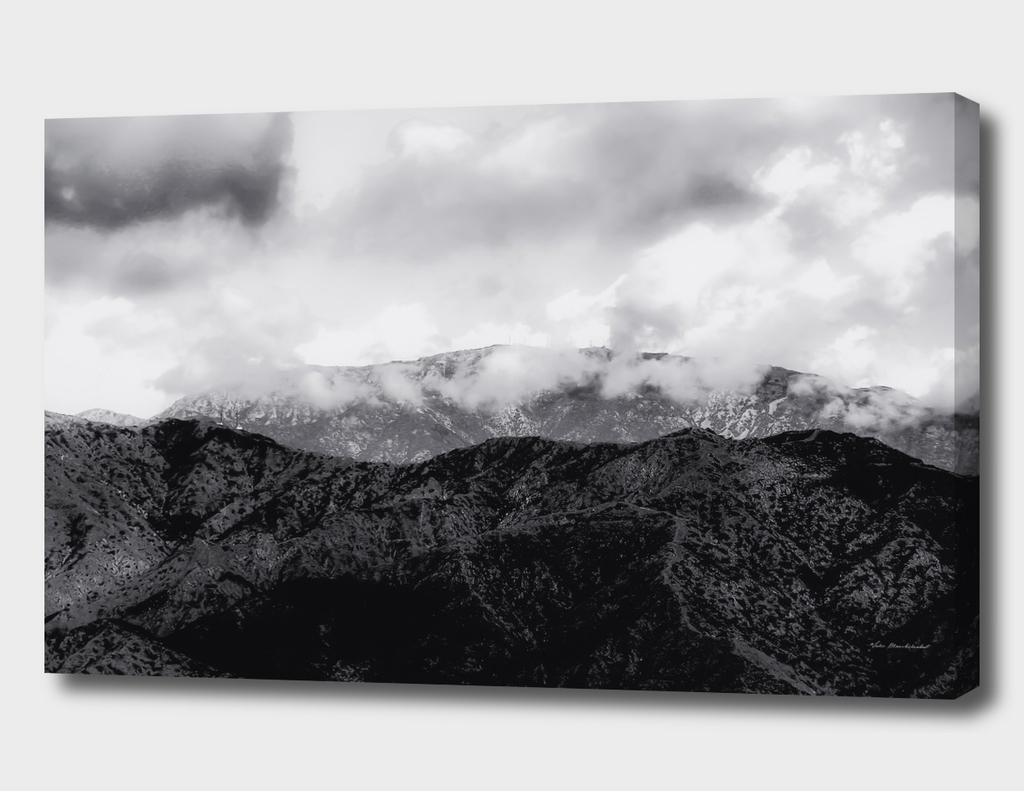 mountain with cloudy sky in Los Angeles