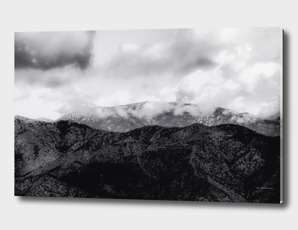 mountain with cloudy sky in Los Angeles