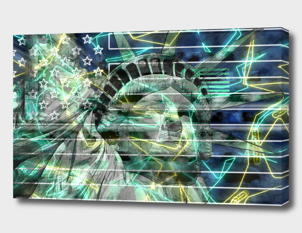 Statue of Liberty colored