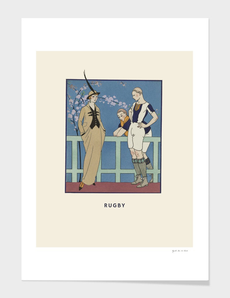 Rugby - Fashion, boho, chic, sports print