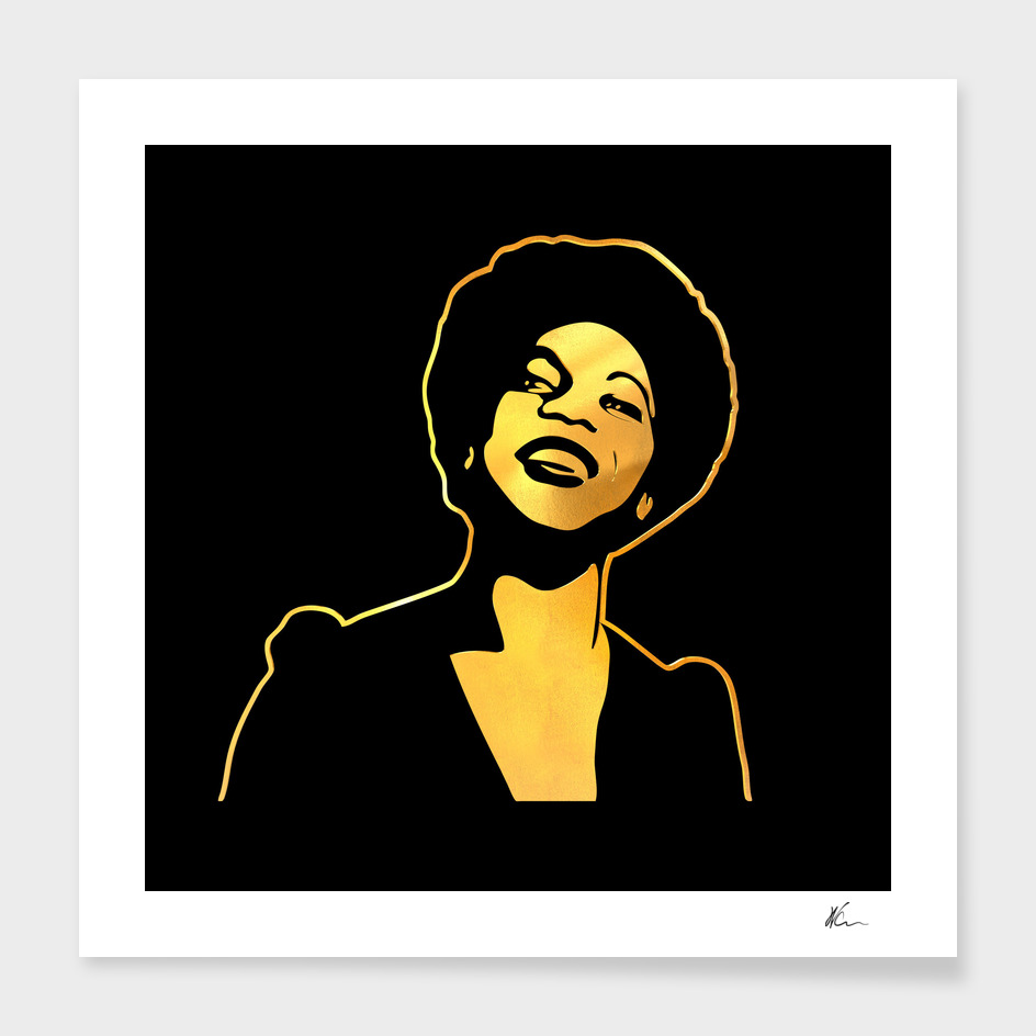 Nina Simone | Gold Series | Pop Art