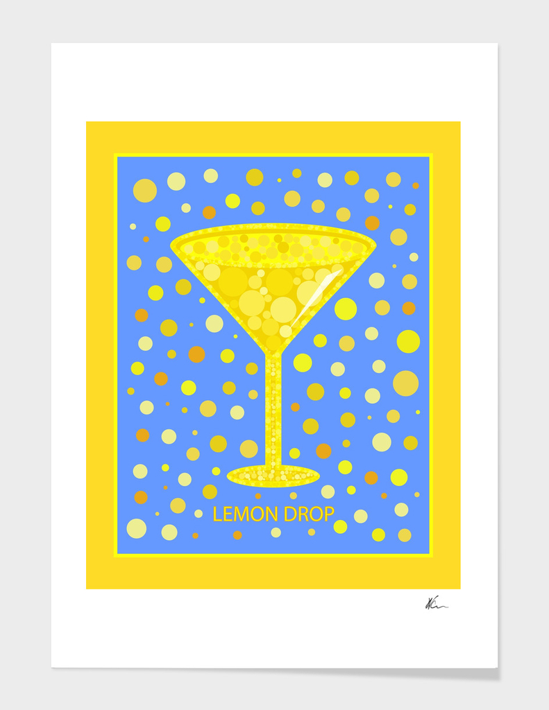 Lemon Drop Martini | Cocktail | Pop Art