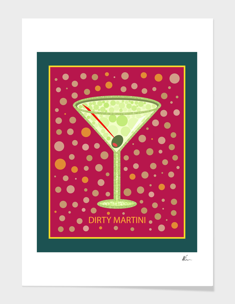 Dirty Martini | Cocktail | Pop Art