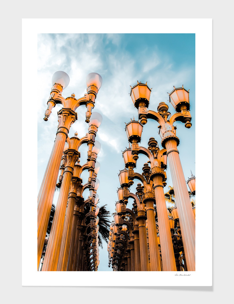 Urban Lights pole at LACMA, Los Angeles, California, USA