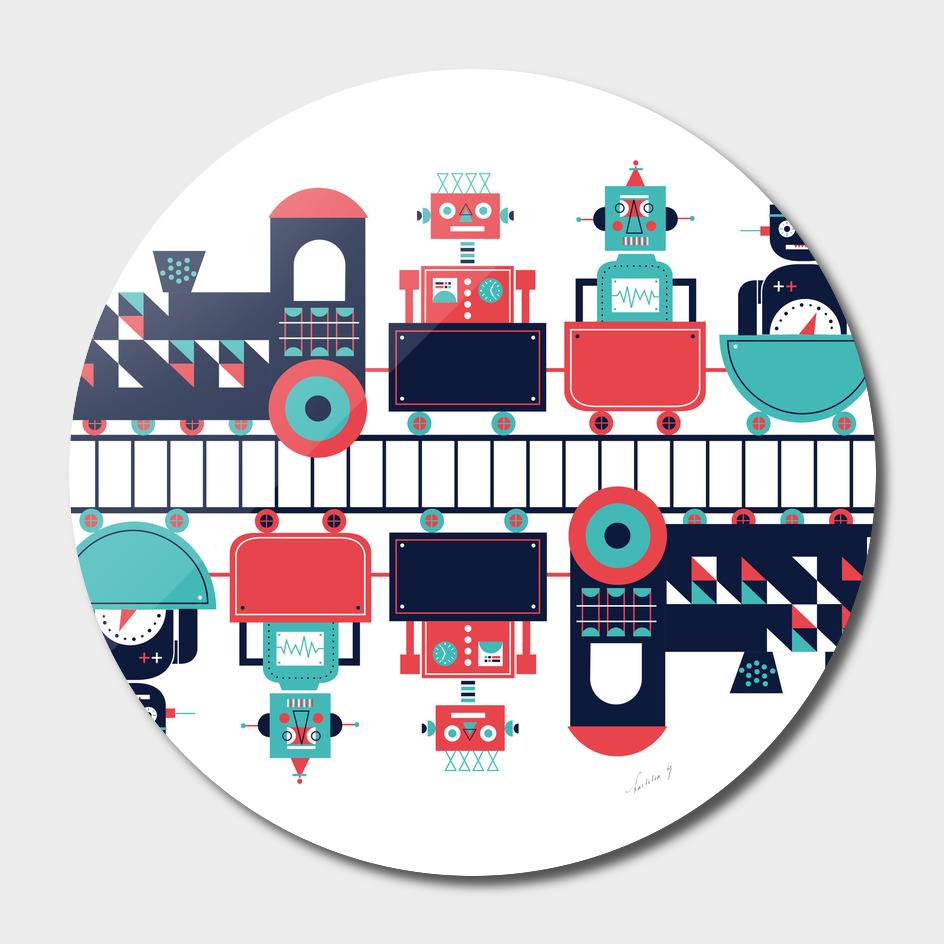 Tren robótico (robotic train)