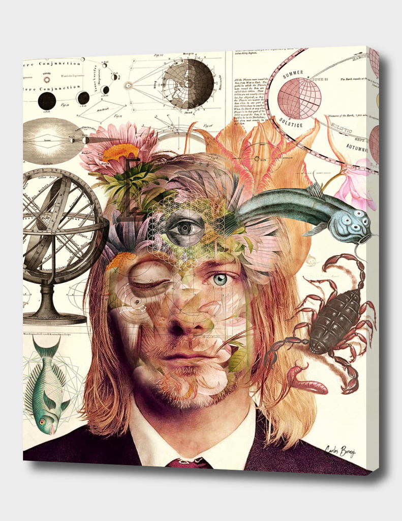 Kurt Cobain Surreal Collage