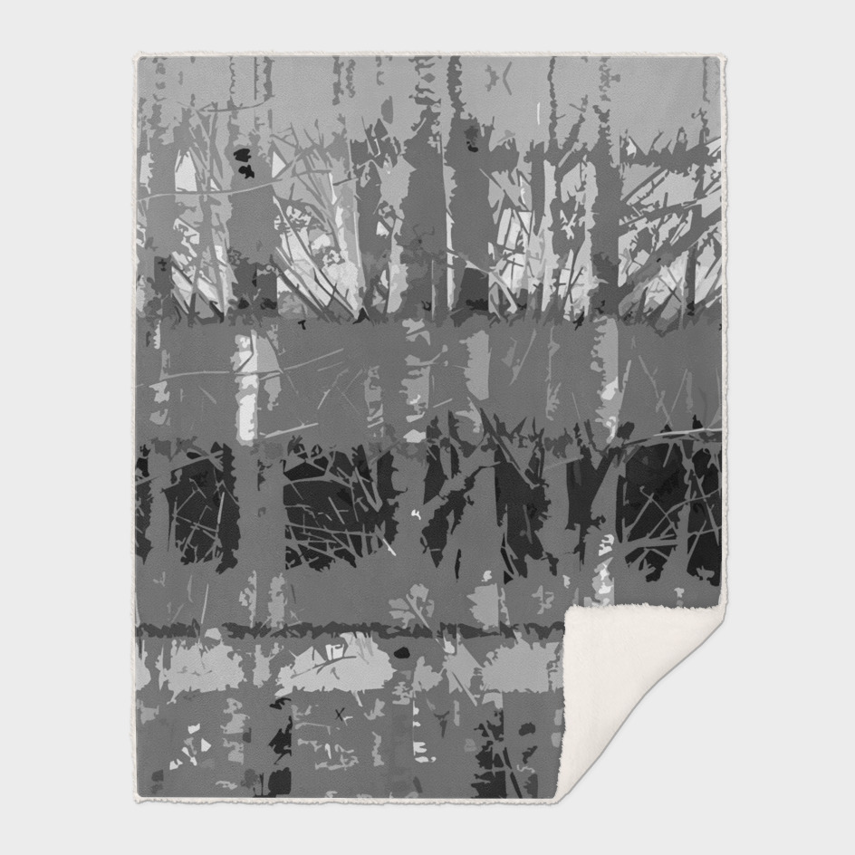Tropical Trees in Abstract Cubist Neutral Gray