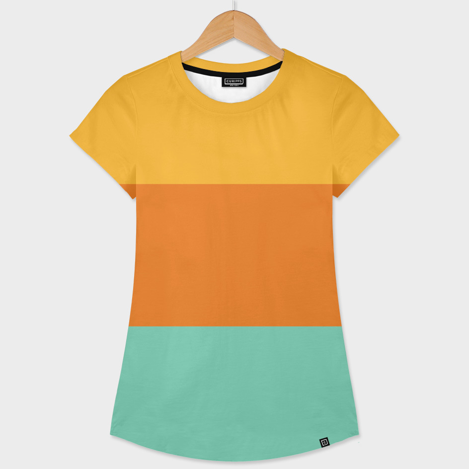 70s Color Palette - turquoise, yellow, orange - retro