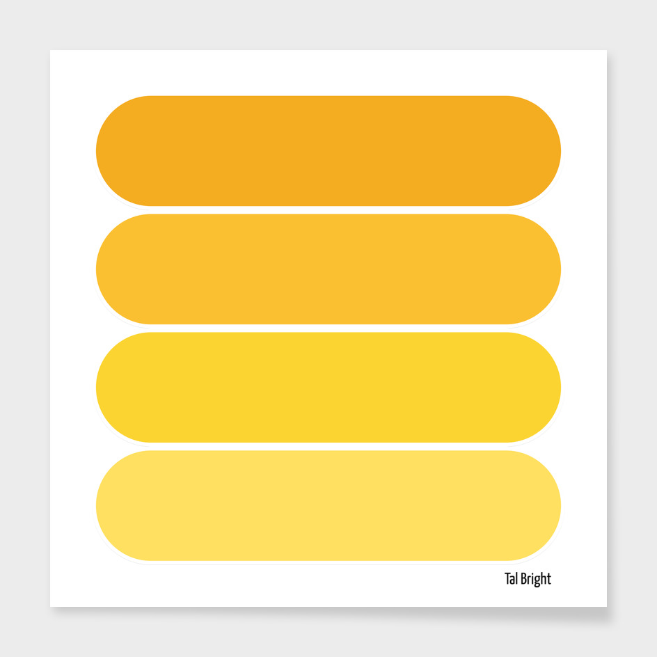 70s color palette - yellow retro color scheme