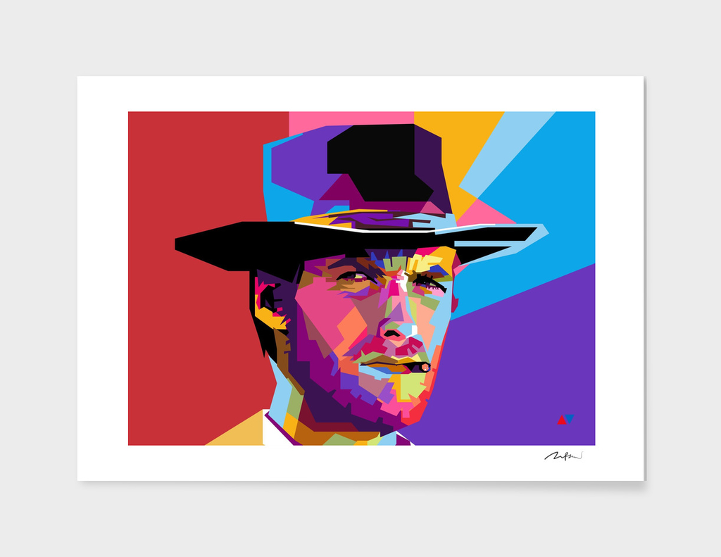 Clint Eastwood pop art wpap