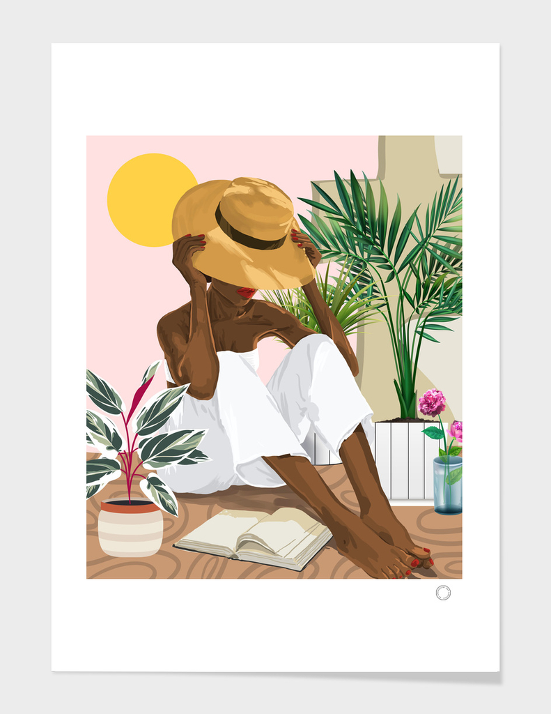 Summer Reading | Modern Bohemian Black Woman Travel | Beachy