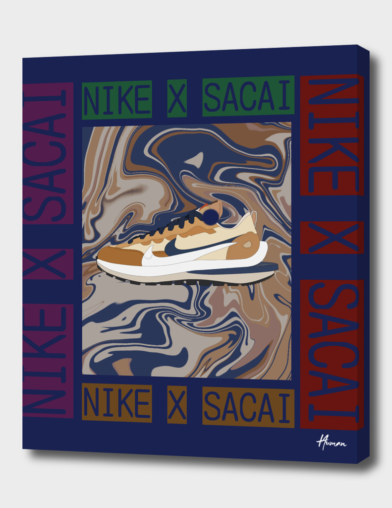 Nike X Sacai Vaporwaffle "Sesame"