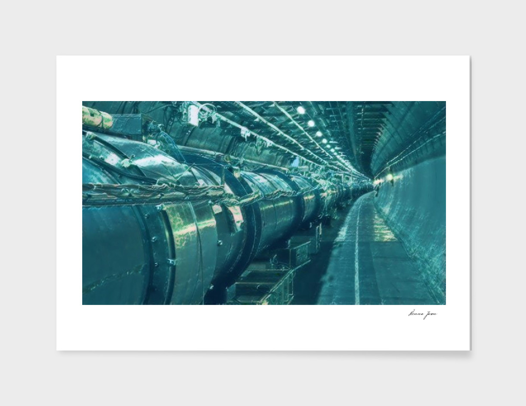 Switzerland Cern Large Hadron Collider Artistic Illus