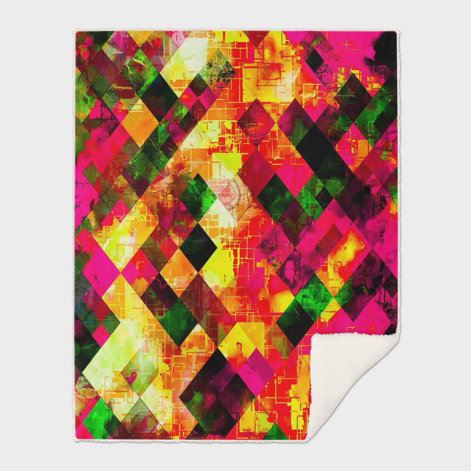 geometric pixel square pattern abstract background in pink