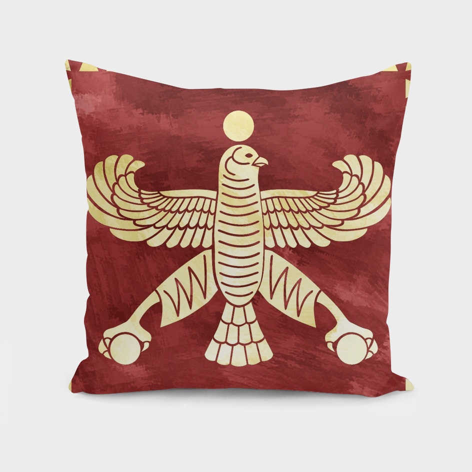 Achaemenid Flag Empire Epic Purpura Historic Eagle Cr
