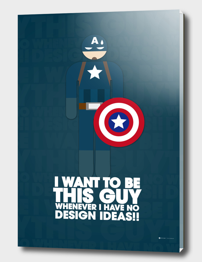 I Want to Be Captain America Whenever I have no design idea