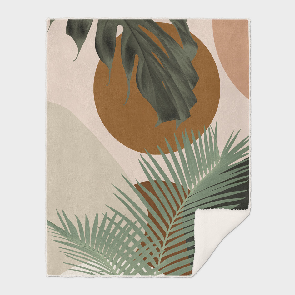 Intertwined Palm Leaves Finesse #1 #tropical #decor #art
