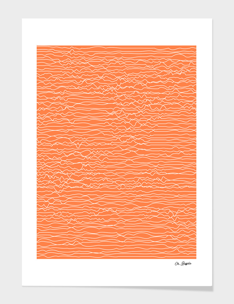 Abstract Lines 01 - Tangerine