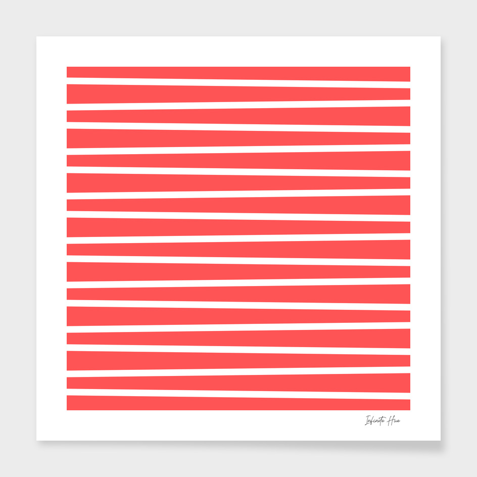 Radical Red Crooked Stripes | Beautiful Interior Design