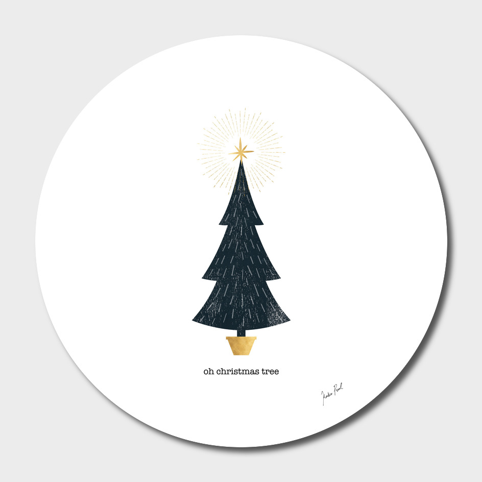 oh christmas tree, graphic painting, illustration