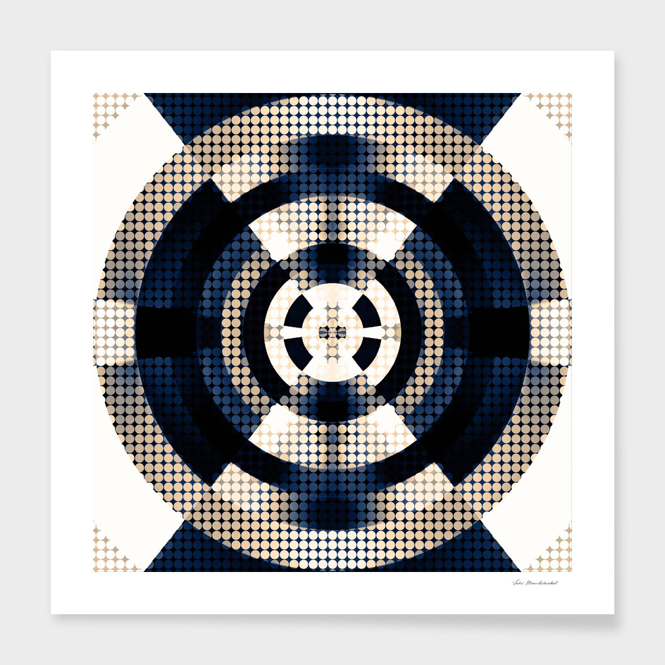 graphic design geometric symmetry circle pattern abstract