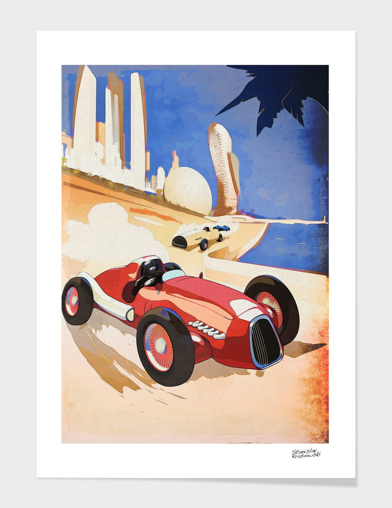 Vintage Race Abu Dhabi Poster