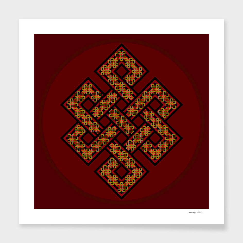 The Endless Knot in Claret