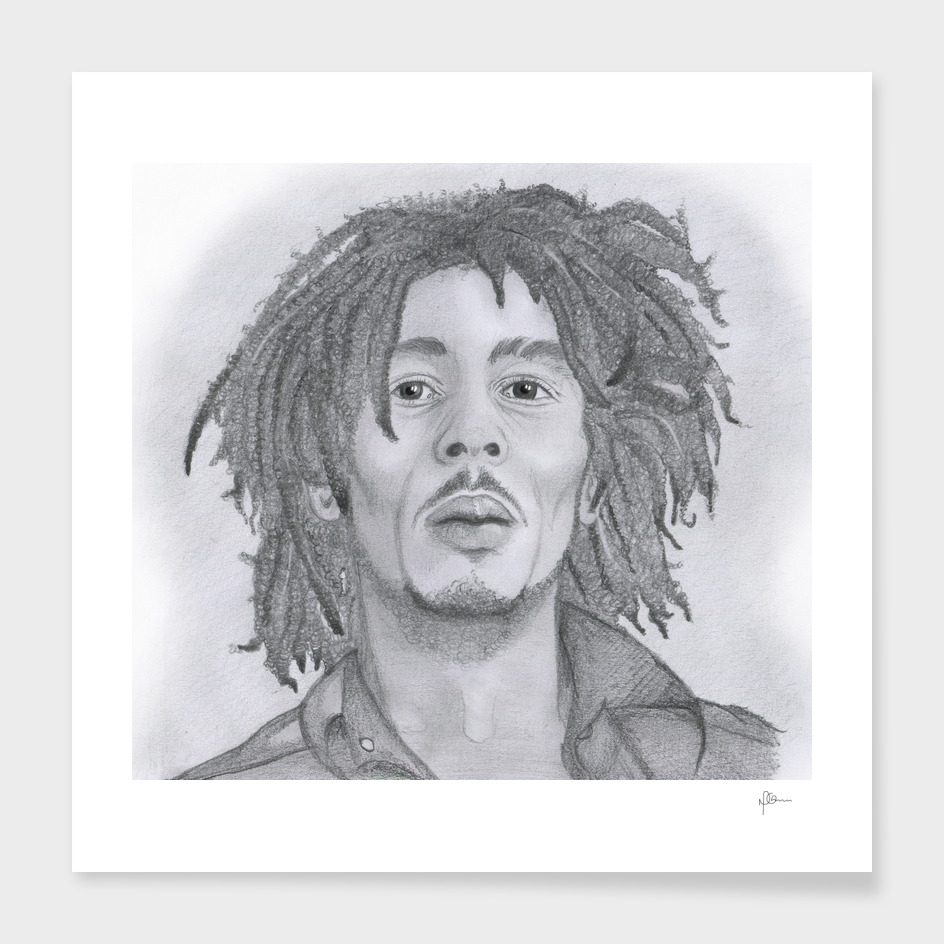 Bob Marley Pencil Sketch