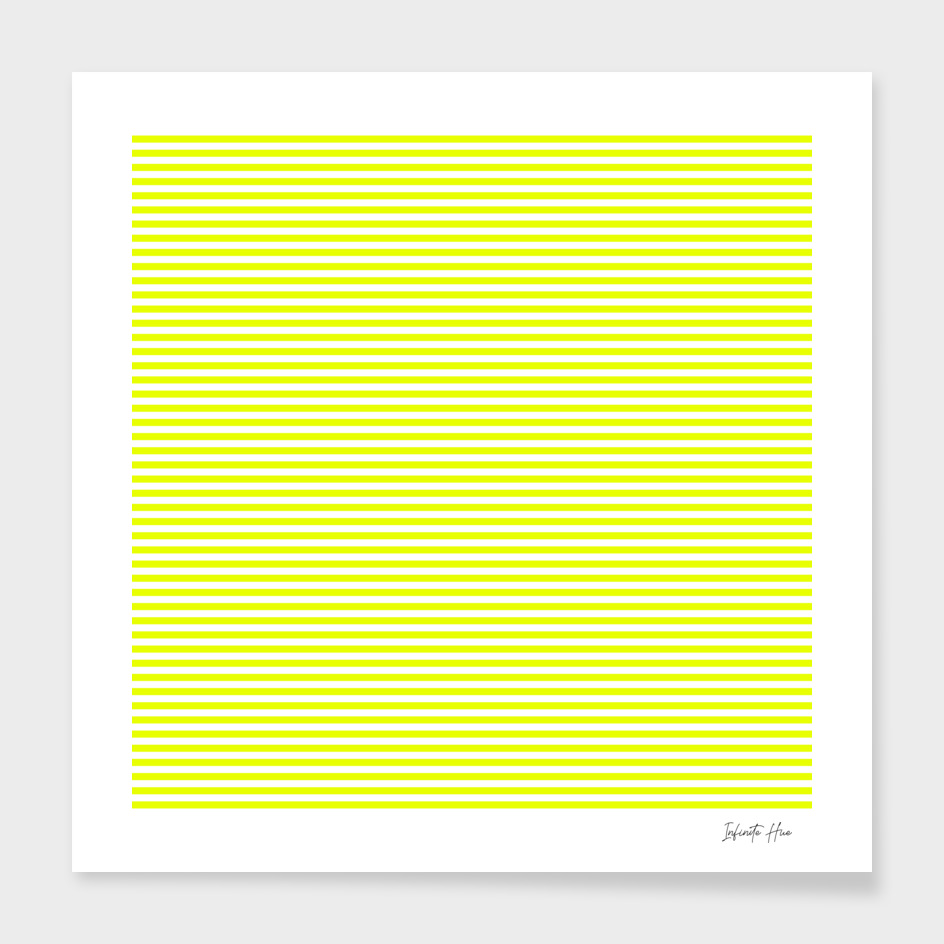 Neon Yellow Micro Horizontal Stripes | Interior Design