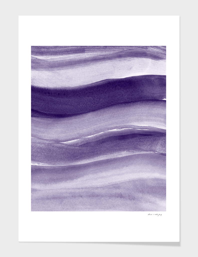 Watercolor Ocean Waves #2 #minimal #painting #art