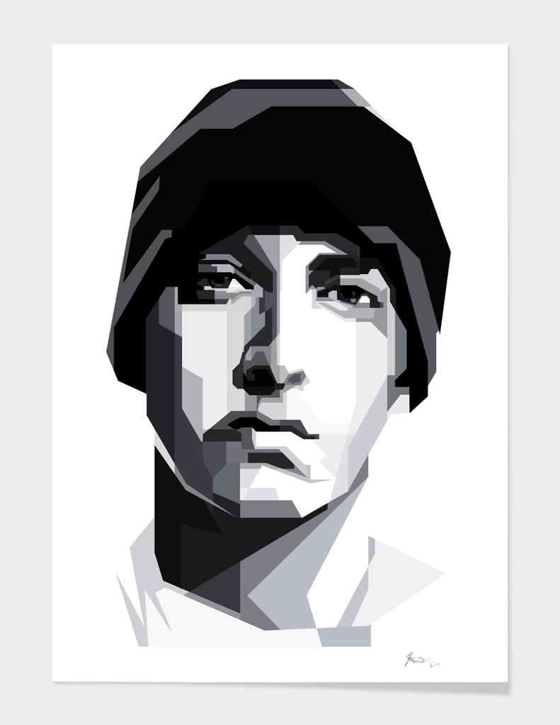 Eminem Black White